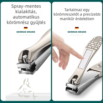 Körömollók - Hordozható, Anti-Splash, Szénacél, Kemény körmöknek