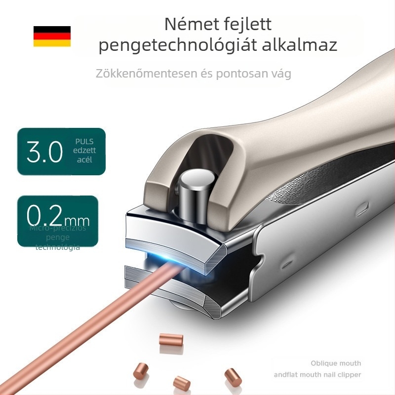 Körömollók - Hordozható, Anti-Splash, Szénacél, Kemény körmöknek