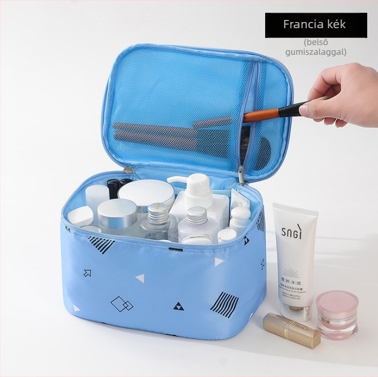 Sminkes táska, összecsukható és vízálló, hordozható utazásokhoz, Koreai-Ins stílusú, tisztálkodási neszesszer