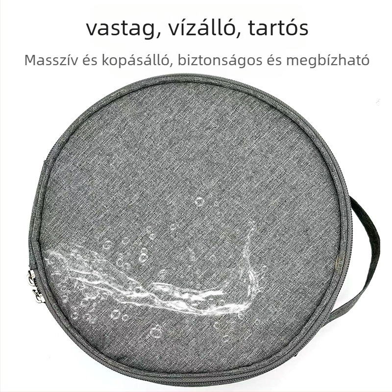 Többcélú kültéri ventilátor tárolótáska – kerek korona dizájn, anyag: szövet, modell 23, teherbírás 50