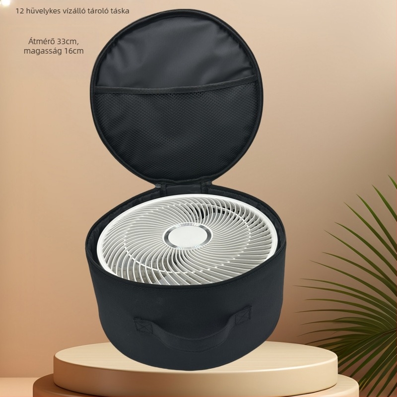 Többcélú kültéri ventilátor tárolótáska – kerek korona dizájn, anyag: szövet, modell 23, teherbírás 50
