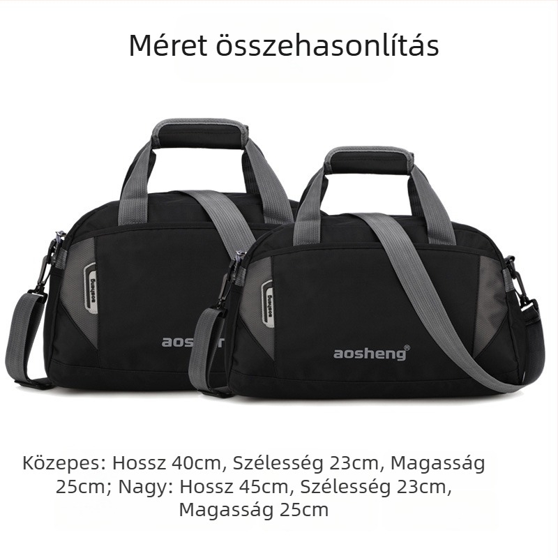 Férfi edzőtáska, nylonból készült kültéri utazótáska, kapacitás 20-35L, lélegző, vízálló, modell 6003, márka AoluHeng/Aoheng.