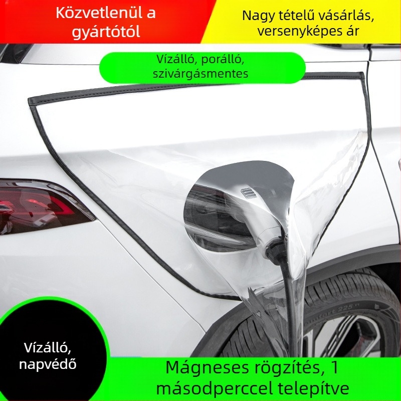 Turner esővédő borító töltőcsatlakozóhoz elektromos járművek új energia számára – PVC kémiai rost, eső- és hóálló
