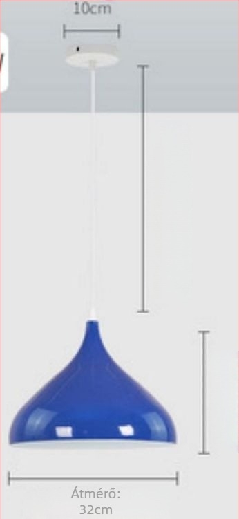 Vasból készült függőlámpa – LED, modern egyszerű stílus, egyfejű kivitel, 220V