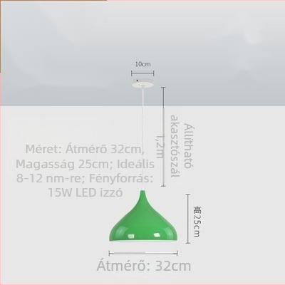 Vasból készült függőlámpa – LED, modern egyszerű stílus, egyfejű kivitel, 220V