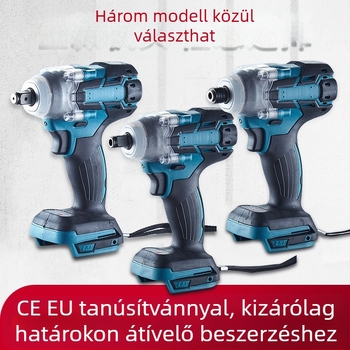 Kefe nélküli ütőkulcs, 20V lítium-akkumulátoros, max. 350 Nm nyomaték, 1,85 kg, 3500 ütés