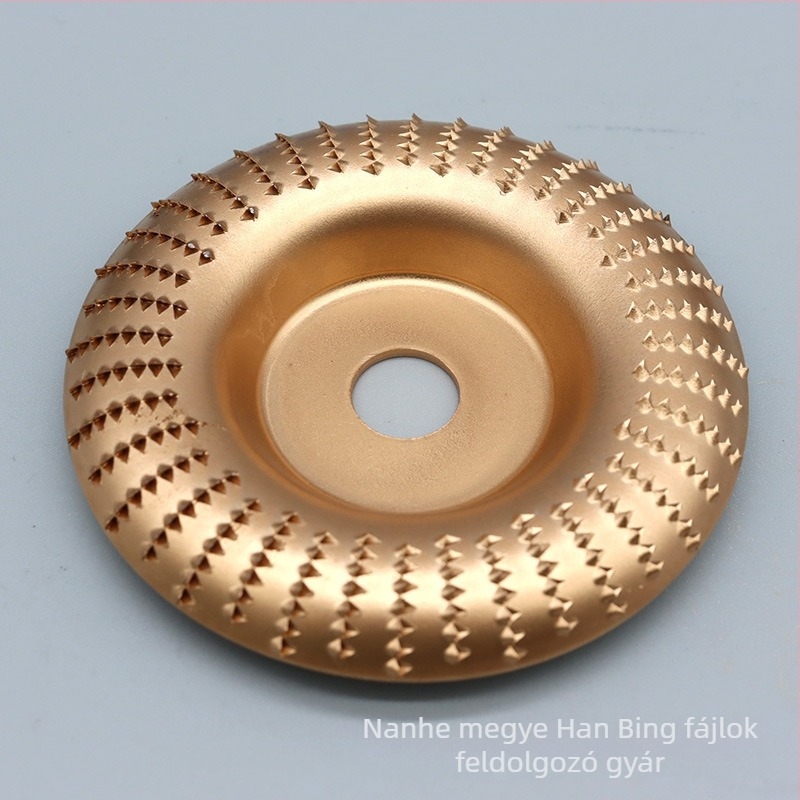 Sarokcsiszolóhoz való polírozó korong – ívelt alakú abrazív korong faanyag és műanyag megmunkálásához
