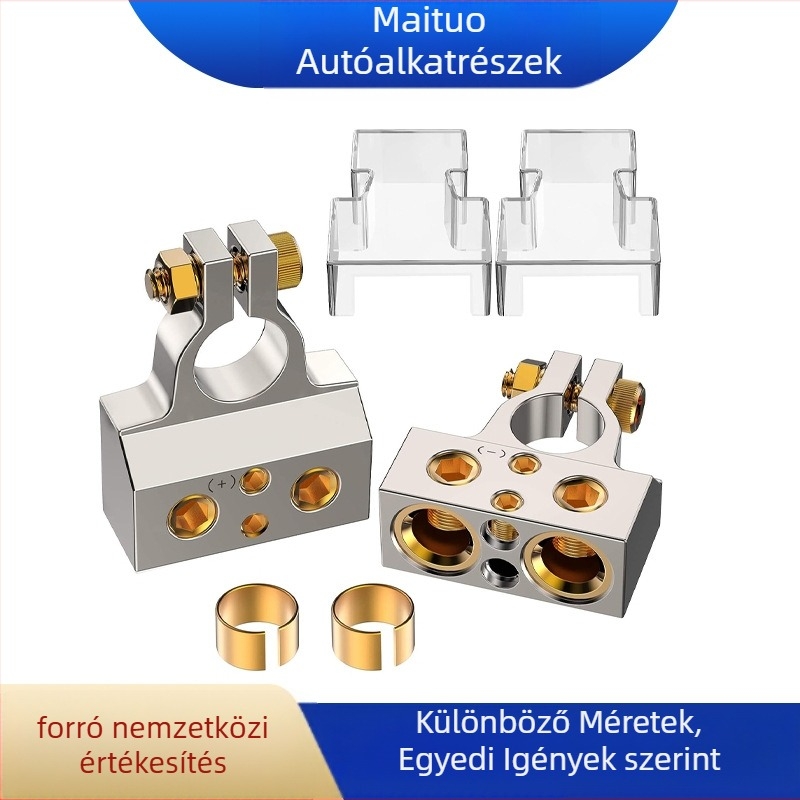 Jármű akkumulátor terminálok és csatlakozók, cink ötvözet, 12–48 V, 10 W, MT2442701, járművekhez