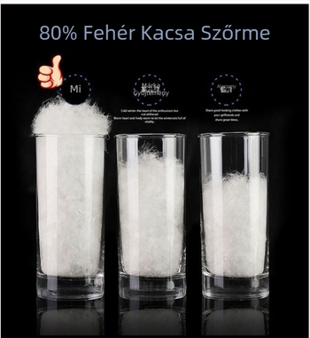 Fehér kacsa pehelytöltésű vastag télikabát; koreai stílus; kamuflázs mintázat; puhaság 550