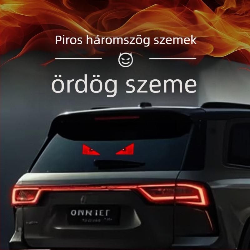LED autó szemfények több üzemmódban riasztó fények, modell MKS-9980, univerzális kompatibilitás, interaktív hátsó tükör fények