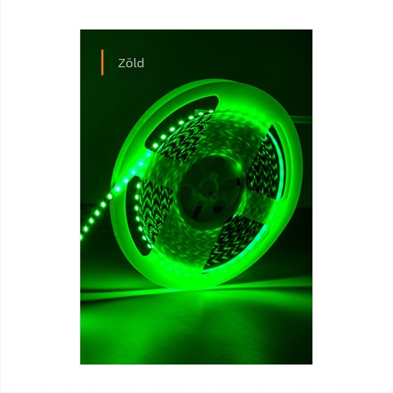 RGB LED szalag 120 LED-del (2835), 12V, 5mm, öntapadó, nagy fényerő, atmoszférikus világítás KTV bárhoz