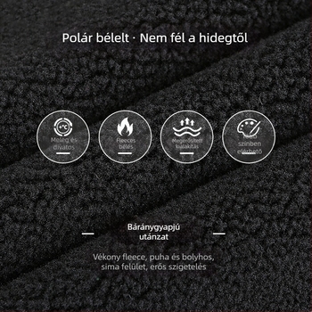 Kapucnis csíkos kockás pulóver, fleece-béléssel, 96% feletti báránygyapjú, őszi szabás