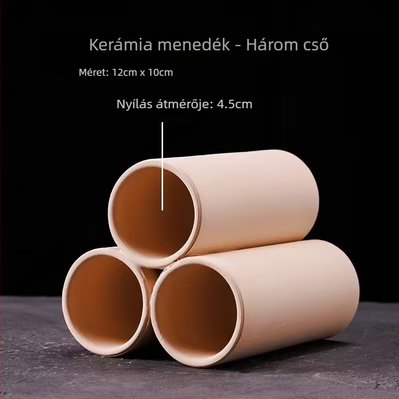 Kerámiából készült menedék halak és garnélák számára, csőformájú dizájn, 120 darab