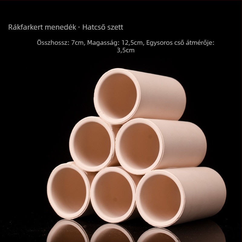 Kerámiából készült menedék halak és garnélák számára, csőformájú dizájn, 120 darab