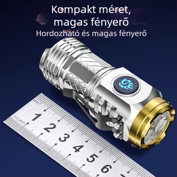 NIYANG/Reverse Yang LED elemlámpa otthonra és kültérre, USB-C gyorstöltés, nagy kapacitású lítium-akkumulátor, 360° forgás, 100–200 m hatótávolság