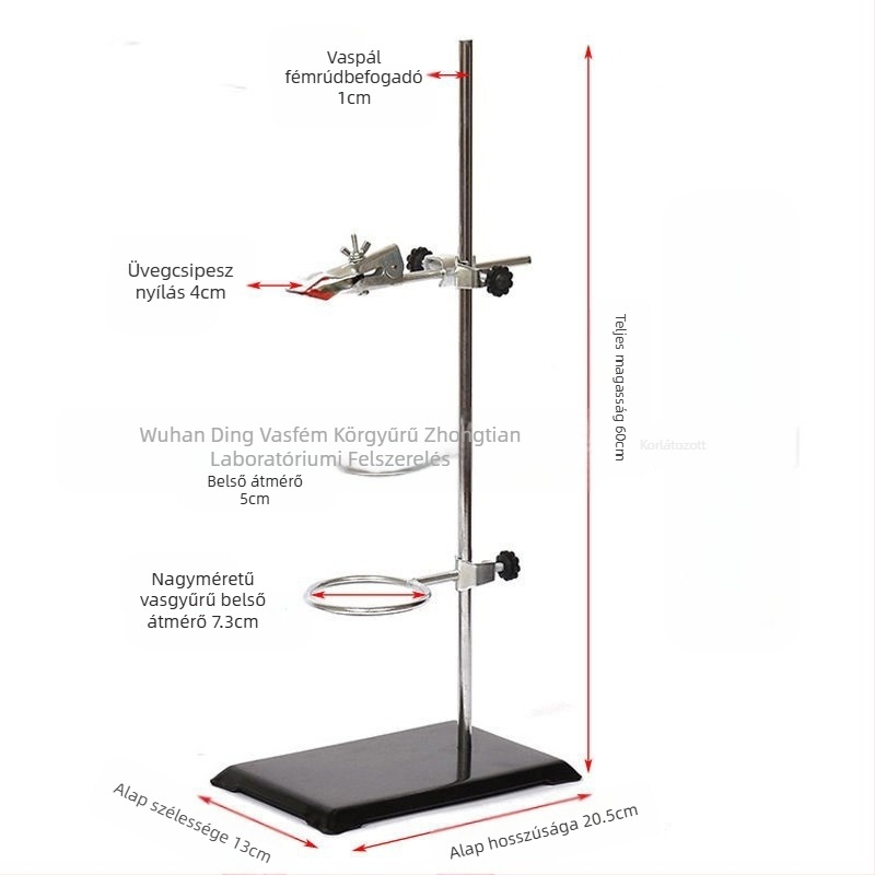 Márvány felületű titrálóasztal vasvázon, modell Egy lemez, Egy rúd, gyártó zt