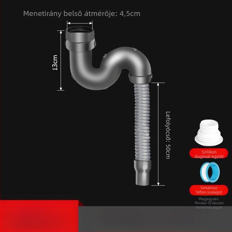 Win the bully Konyhai mosogató dupla mosogatókészlet – Modell 10126, 304 rozsdamentes acél + ABS műanyag, Modern Minimalista Stílus