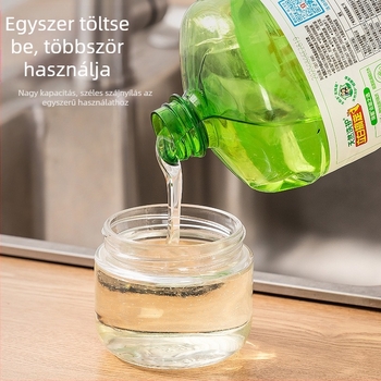 Üvegből készült kézi nyomású mosogatószer-adagoló, modern minimalista stílus