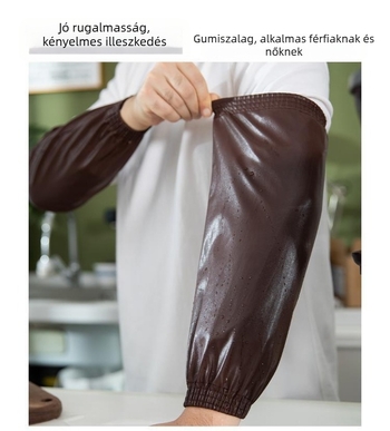 Szakácsok és pincérek részére ujjvédő oversleeve — vízálló, téli használatra, uniszex, monokróm dizájn