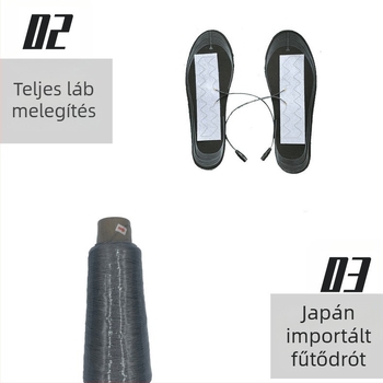 USB-töltésű fűtő talpbetét, EVA anyag, uniszex, Qinqing márka, modern minimalista stílus