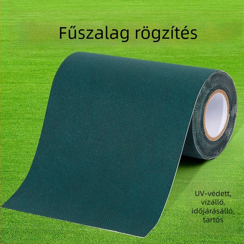 Műfüves varratokhoz szánt szalag, nem szőtt anyag, polipropilén ragasztórendszer, Lawn Tape sorozat, papírrúdmag, magas viszkozitás
