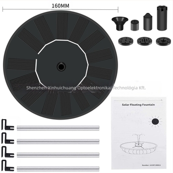 Napelemes szökőkút tavakhoz és kertekhez – úszó kültéri vízi dekoráció mintázott permetezéssel, energiatakarékos