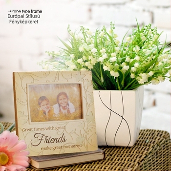 Európai stílusú emlék fotókeret, szintetikus gyantából, Golden Torch márka, kategória: gyanta kézműves, testreszabható, kartondobozos csomagolás