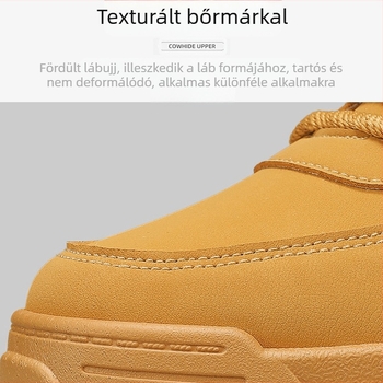 Martin csizmák - bőr felsőrész, injekciós öntött talp, téli magas szárú bakancs, légáteresztő, csúszásmentes