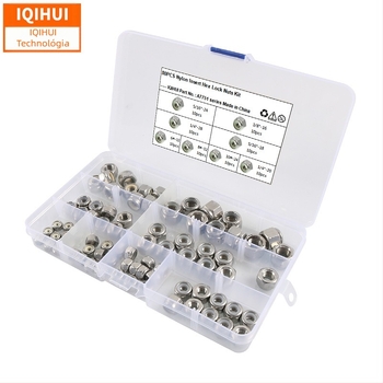 IQIHUI 304 rozsdamentes acél nylon betétes záróanya, szabvány B18.16.6