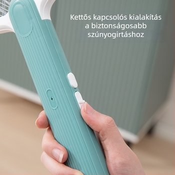 Le Xueer Beépített akkumulátoros elektromos szúnyogcsapó, USB töltés és LED világítással, akkumulátor kapacitása 1001–1600 mAh, töltési idő 3–5 óra