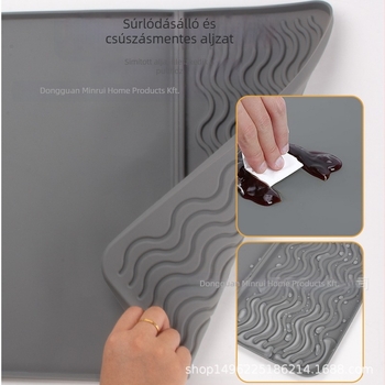 Hordozható asztali jégkészítő szilikon csúszásmentes alátéttel, kézi működés