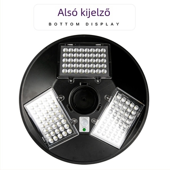 Kerek UFO napelemes kert LED lámpa, vezeték nélküli, 6W, 3.2V, IP65, 6–12 órás folyamatos világítás