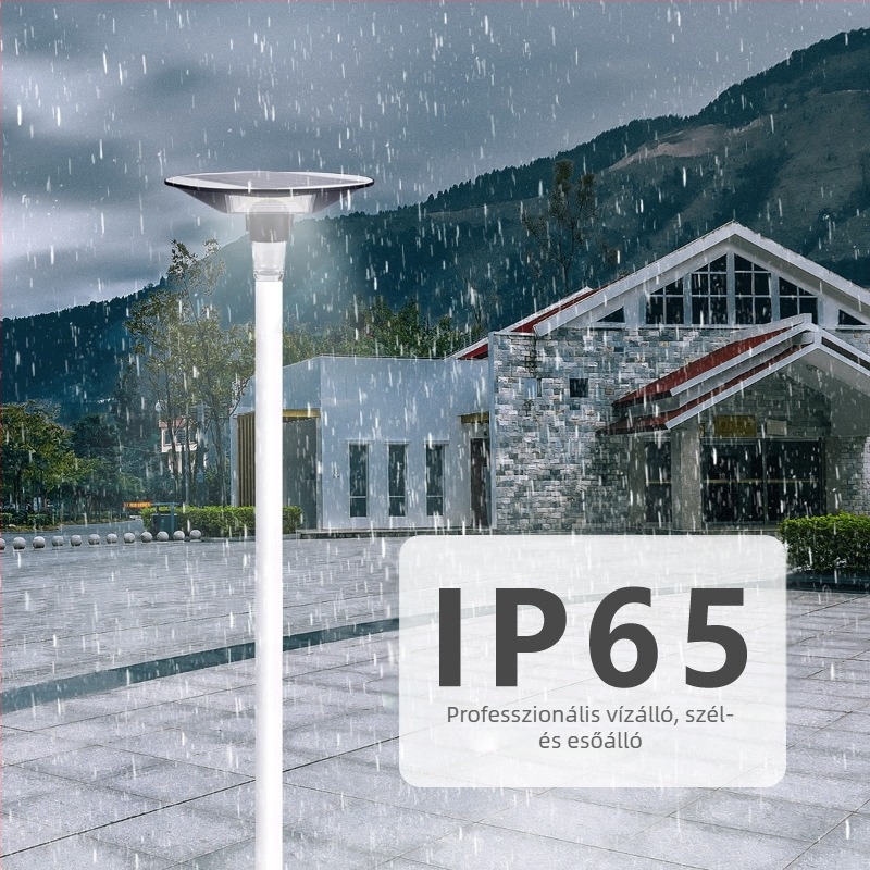 Kerek UFO napelemes kert LED lámpa, vezeték nélküli, 6W, 3.2V, IP65, 6–12 órás folyamatos világítás