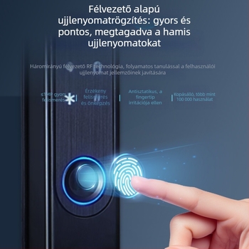 Ujjlenyomat-olvasós zár ajtókhoz - rozsdamentes acél, modell Broken Bridge Aluminum Door, márka Jiadeyi, szállodai használatra