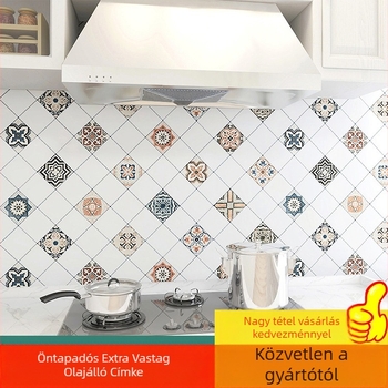 Konyhai PVC falpanel öntapadós – vízálló, olajálló, hőálló, négyrétegű felépítés