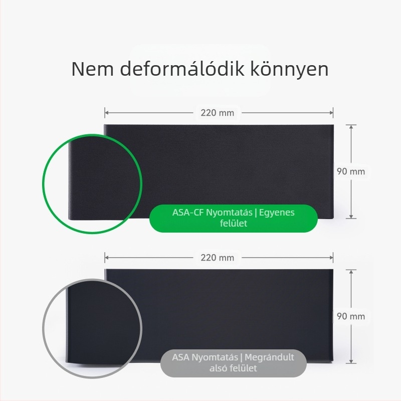 ASA-CF szénszálas 3D nyomtatófilament – magas szilárdság, merevség, kültéri tartósság, deformációval szemben ellenálló