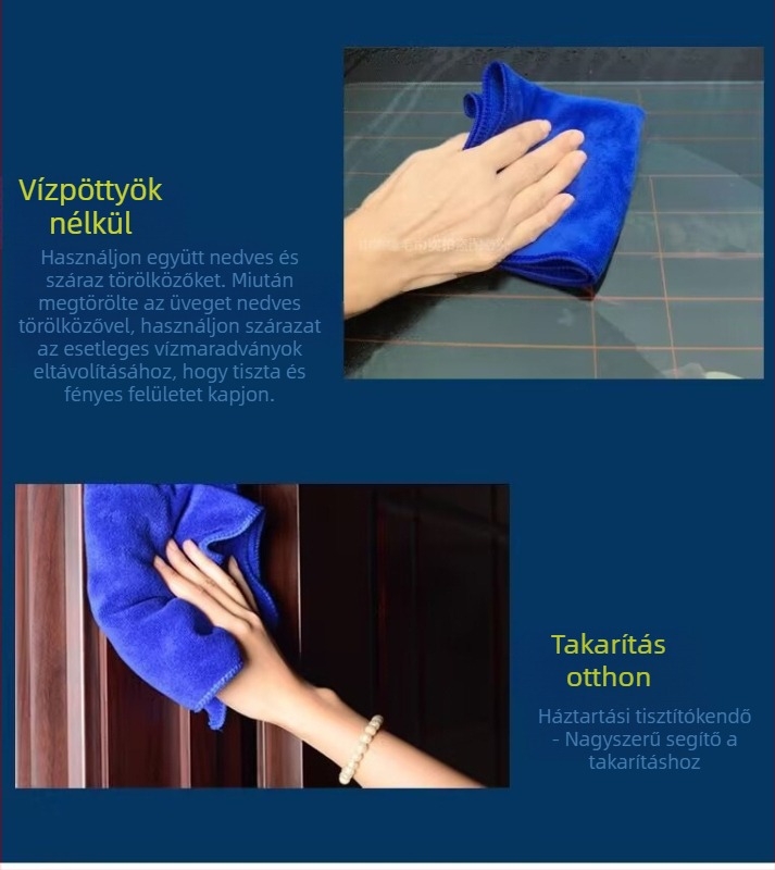 Autómosó törlőkendő szuperfinom rostból, 600 g, vízfelvétel, többfunkciós belső tisztító kendő