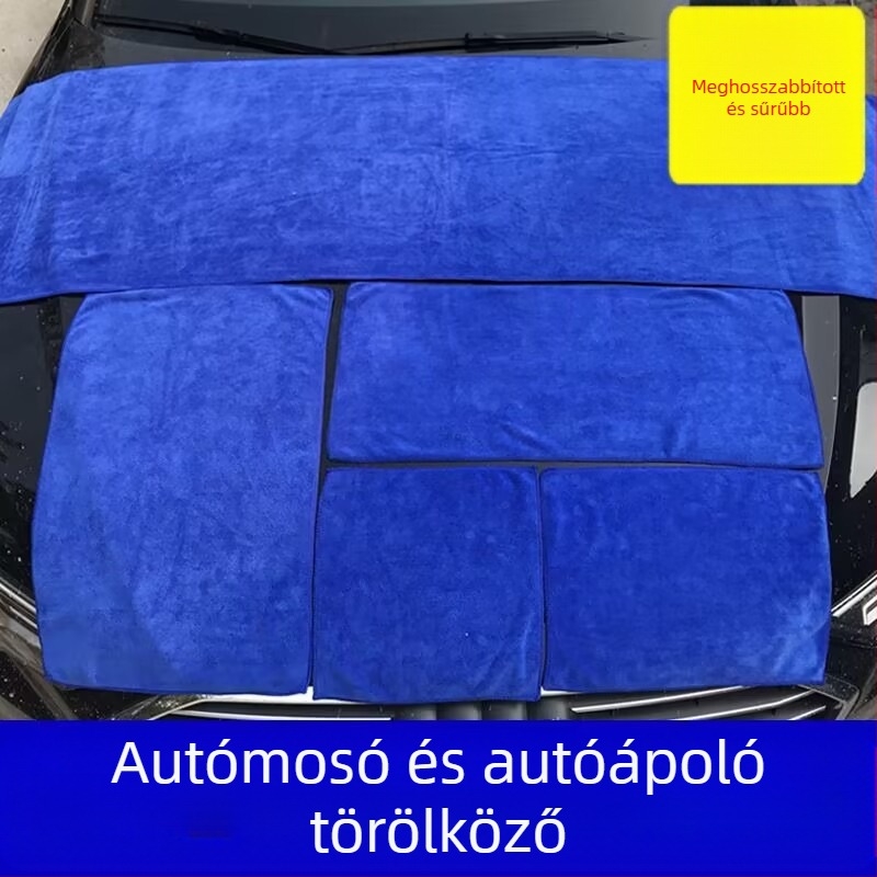 Autómosó törlőkendő szuperfinom rostból, 600 g, vízfelvétel, többfunkciós belső tisztító kendő