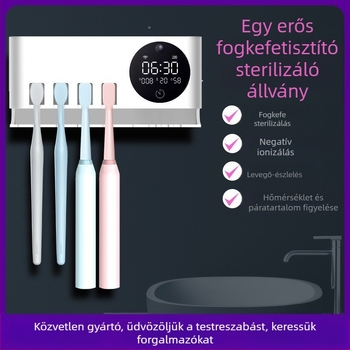 Aipinju falra szerelhető fogkefetartó – fúrás nélkül, műanyag