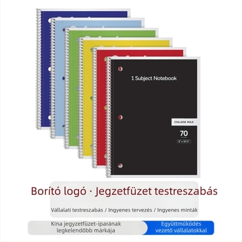 Caijile B5 spirálfüzet, leválasztható oldalakkal, üzleti stílus, 60 oldal