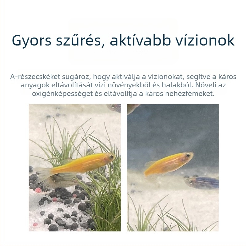 Akvárium szűrő közeg: kerámia gyűrű és üveggyűrű biokémiai szűréshez, 500 g