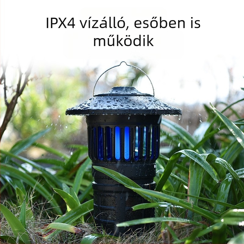 LED USB-töltőre feltölthető kempinglámpa szúnyogölő funkcióval – 2 az 1-ben kültéri lámpa, 5V, 0,06W, gombkapcsoló
