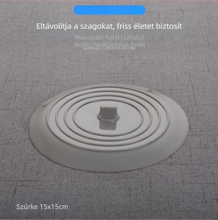 Kerek szilikon padlólefolyófedél, szagtalan, fürdőszobába és konyhába | modern minimalist stílus