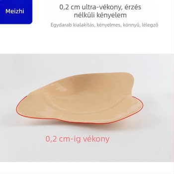 Egylapos szilikon mellfelhúzó párna macska-fül formában, pánt nélküli, vízálló, ultra vékony, láthatatlan, push-up