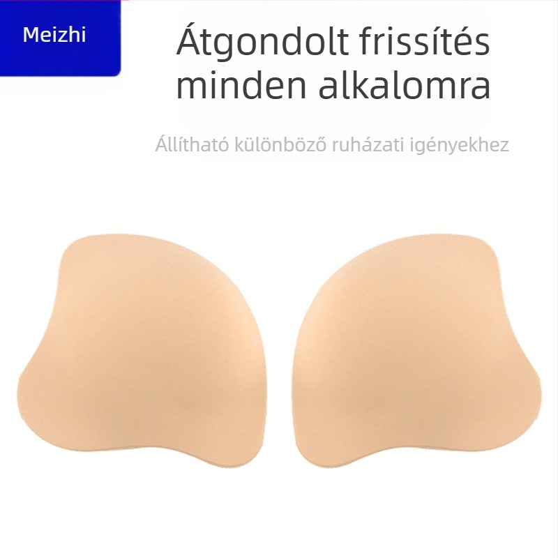 Egylapos szilikon mellfelhúzó párna macska-fül formában, pánt nélküli, vízálló, ultra vékony, láthatatlan, push-up