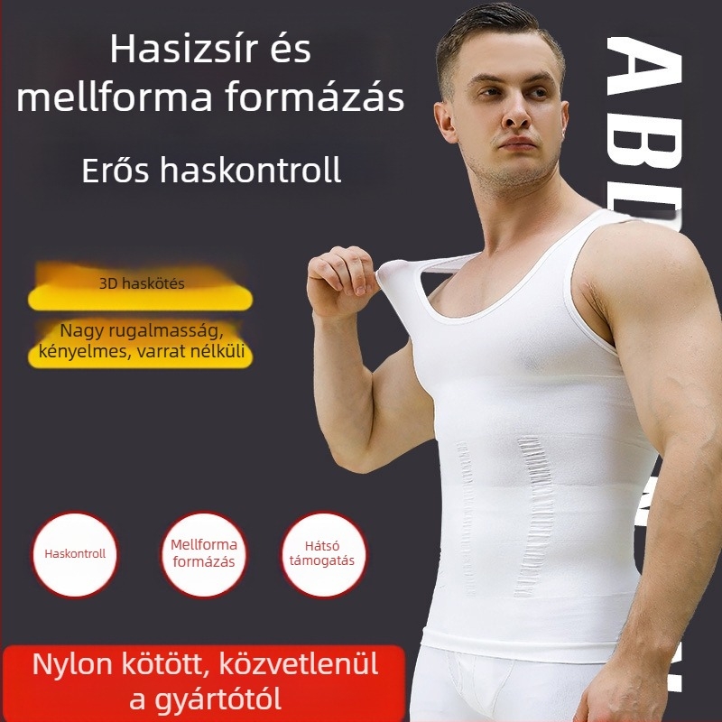 Velus nylon sportos ujjatlan felső edzéshez, I-formájú, V-nyakú, anyaga 181–200 g/m²