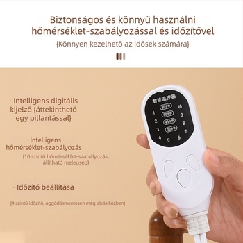 Elektronikus melegítésű moxa váll- és nyakmellény, imitációs len anyag, normál modell, Renren ai