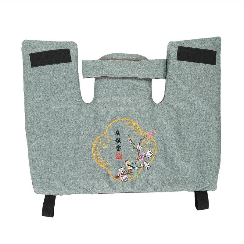 Elektronikus melegítésű moxa váll- és nyakmellény, imitációs len anyag, normál modell, Renren ai