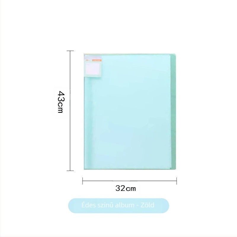 Chihai matt átlátszó műanyag Data Book művészeti vázlatgyűjteményhez, 20 oldal, 0,8 mm vastagság, nyomtatott logó