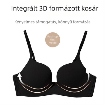 Női wireless melltartó, légáteresztő, 3/4 kosár, vékony formázott nylon, hátul dupla kapocs-zár
